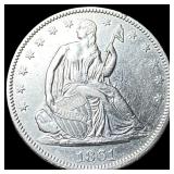 1861 Seated Liberty Half Dollar CHOICE AU