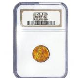 1945-S Wheat Cent NGC MS67 RD