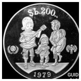 1979 Bolivia Silver 200 Pesos