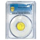 1907 $2.50 Gold Quarter Eagle PCGS MS63