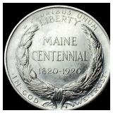 1920 Silver Half Dollar Maine Centennial UNCIRCULA