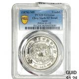 1876 Japan Silver Trade Dollar PCGS VFDetails Chop