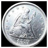 1875-S Silver Twenty Cents CLOSELY  UNCIRCULATED