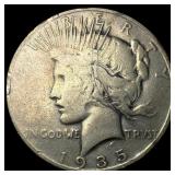 1935 Peace Silver Dollar LIGHTLY CIRCULATED