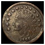 1863 Civil War Token JM Robinson LIGHTLY  CIRCULA