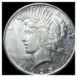 1925-S Silver Peace Dollar CLOSELY  UNCIRCULATED