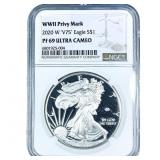 2020-W Silver Eagle NGC PF69 Ultra Cameo