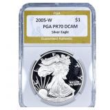 2005-W Silver Eagle PGA PR70 DCAM