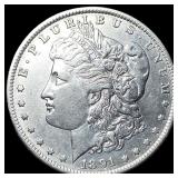 1891-O Silver Morgan Dollar NEARLY  UNCIRCULATED