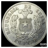 1883 Chike SIlver 1 Peso