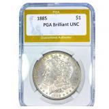 1885 Morgan Silver Dollar PGA Brilliant UNC