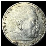 1936E Germany Silver 5 Reichsmark