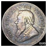 1892 South Africa Silver 2 1/2 Shillings