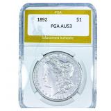 1892 Morgan Silver Dollar PGA AU53