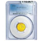 1907 $2.50 Gold Quarter Eagle PCGS MS64