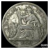 1900A French Indo-China .7813oz Silver Piastre