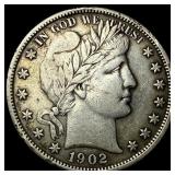 1902 Barber Half Dollar NEARLY UNCIRCULATED