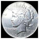 1934-S Silver Peace Dollar CHOICE AU