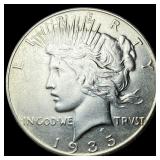1935 Silver Peace Dollar CLOSELY UNCIRCULATED