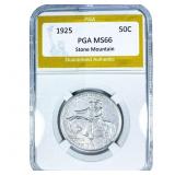 1925 Stone Mountain Half Dollar PGA MS66