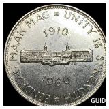 1960 Souith Africa Silver 5 Shillings