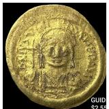 Byzantine Justinian I 527-565 Gold Solidus