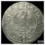 1523 Holy Roman Empire Silver 1 Groschen