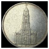 1934J Germany Silver 5 Reichsmark