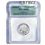 1935-D Buffalo Nickel ICG MS66