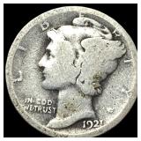 1921 Mercury Dime LIGHTLY CIRCULATED