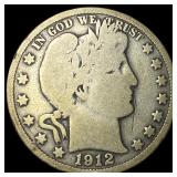 1912 Silver Barber Half Dollar NICELY  CIRCULATED
