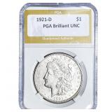 1921-D Morgan Silver Dollar PGA Brilliant UNC