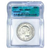 1927 Vermont Half Dollar ICG MS64