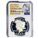 2023-S Silver Peace Dollar NGC PF70 UC First Day