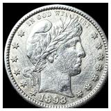 1898-S Silver Barber Quarter CLOSELY  UNCIRCULATE