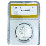 1877-S Seated Liberty Half Dollar PGA AU58