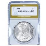 1898 Morgan Silver Dollar PGA Brilliant UNC