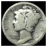 1921 Silver Mercury Dime NICELY CIRCULATED