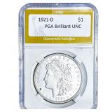 1921-D Morgan Silver Dollar PGA Brilliant UNC