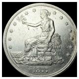 1877-S Silver Trade Dollar CLOSELY UNCIRCULATED