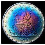 1876-S Silver Half Dollar CLOSELY UNCIRCULATED