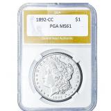 1892-CC Morgan Silver Dollar PGA MS61