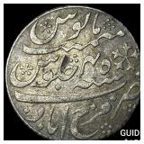 18th Century Mughal Empire Silver Rupee