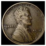 1914-D Lincoln Wheat Cent NEARLY UNCIRCULATED