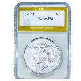 2023 Silver Peace Dollar PGA MS70