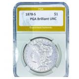 1878-S Morgan Silver Dollar PGA Brilliant UNC