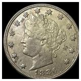 1886 Liberty Head Nickel CLOSELY UNCIRCULATED