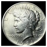 1921 Silver Peace Dollar CHOICE AU