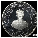 1994 Barbados Silver Dollar