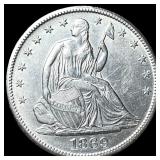 1869-S Silver Half Dollar UNCIRCULATED